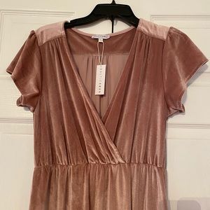 Baltic Born Liza Mauve Velvet Maxi Dress Size L